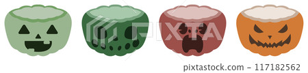 Empty Halloween pot 117182562