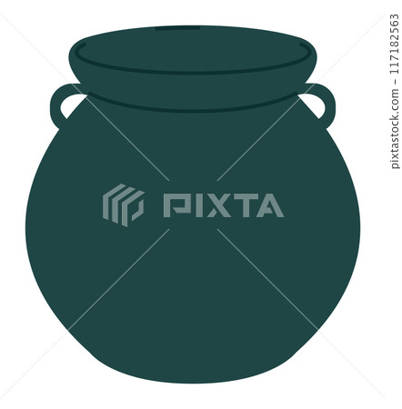 Empty Halloween pot 117182563