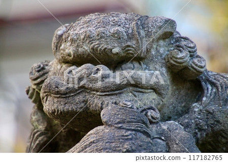 Guardian lions, flying lions, Iwatsukowake Shrine, Iwatsukowake (Ishikawa Town, Fukushima Prefecture) Guardian lions, flying lions, Iwatsukowake Shrine, Iwatsukowake (Ishikawa Town, Fukushima Prefecture) 117182765