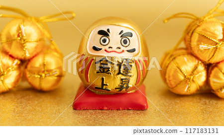 黃金達摩先生每天提高你的財運100萬次壁紙桌布 117183131