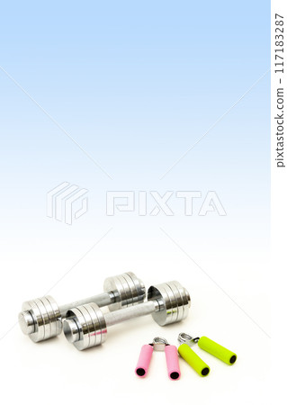 dumbbell dumbbell 117183287