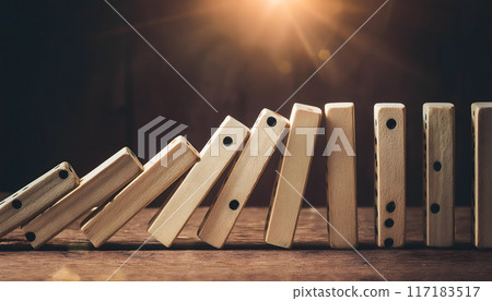Economic collapse, dominoes falling Economic collapse, dominoes falling 117183517