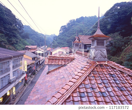 「世界文化遺產」石見銀山、湯之津溫泉傳統街景、溫泉街/藥師湯 117183572