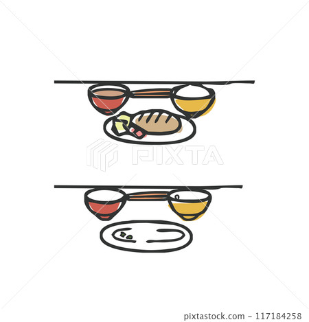 Illustration of meal 117184258