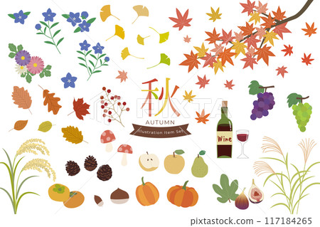 秋季矢量插圖集 117184265
