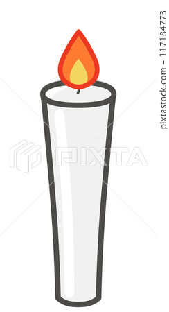 蠟燭插畫素材 117184773
