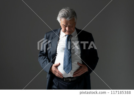 高級男性內臟脂肪胃 117185388