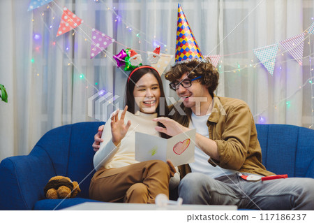 Celebrating girl birthday Celebrating girl birthday 117186237