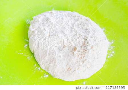 Dough after first rise 117186395