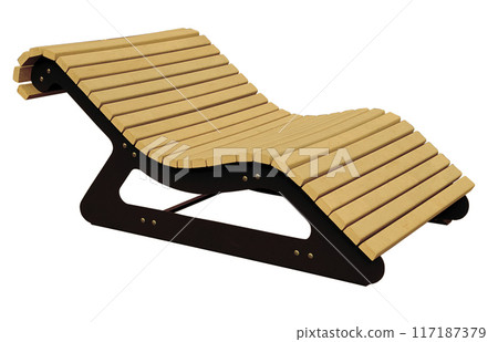 Modern wooden bench Modern wooden bench 117187379
