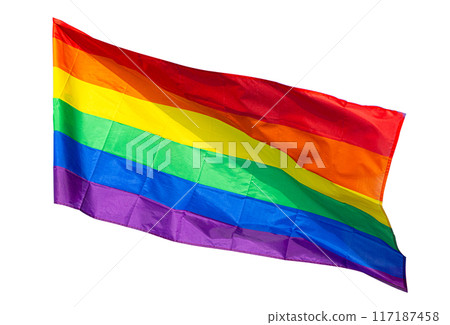 Rainbow flag a symbol Rainbow flag a symbol 117187458