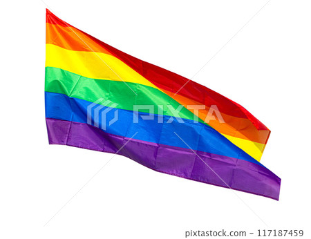 Rainbow flag a symbol Rainbow flag a symbol 117187459