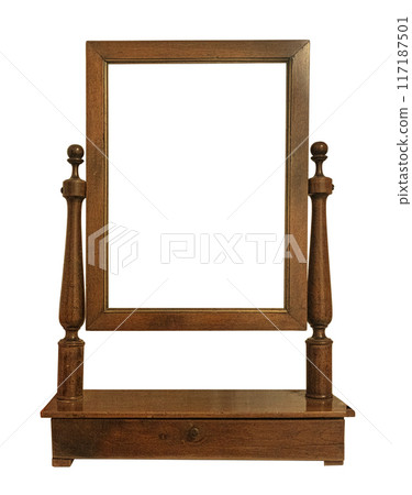 Antique Classic Old Vintage Wooden Rectangle  frame 117187501
