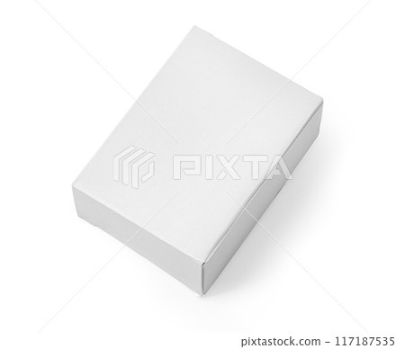 empty packaging white cardboard box empty packaging white cardboard box 117187535