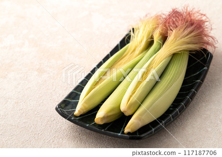玉米尖 玉米筍 蔬菜 baby corn husk ベビーコーン ヤングコーン スイートコーン 117187706