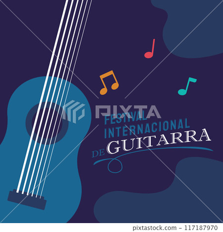 Vector illustration of International Guitar Festival social media feed template Vector illustration of International Guitar Festival social media feed template 117187970