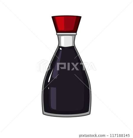 teriyaki soy sauce cartoon vector illustration 117188145