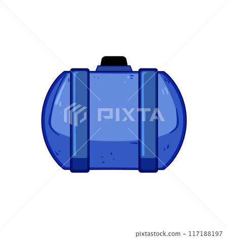 chemical plastic tank cartoon vector illustration 117188197