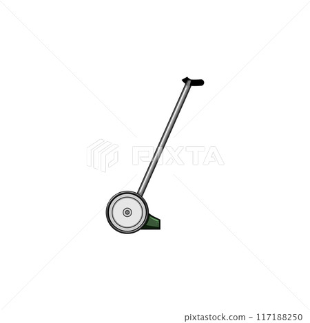 work lawn mower cartoon vector illustration 117188250