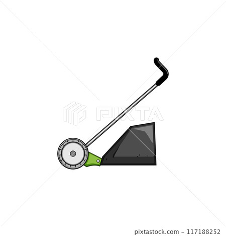 mow lawn mower cartoon vector illustration mow lawn mower cartoon vector illustration 117188252