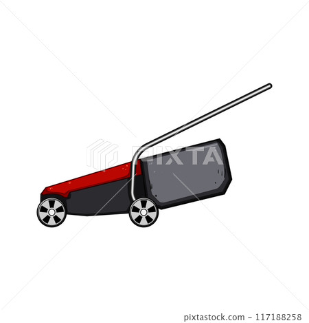 equipment lawn mower cartoon vector illustration equipment lawn mower cartoon vector illustration 117188258