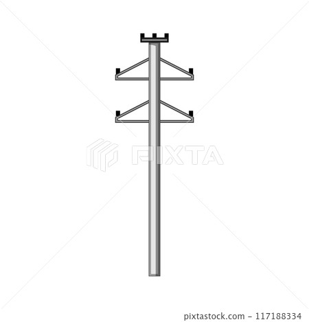 industry electric pylon cartoon vector illustration industry electric pylon cartoon vector illustration 117188334