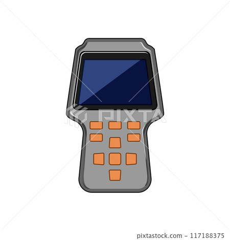 scan car diagnostic scanner cartoon vector illustration 117188375