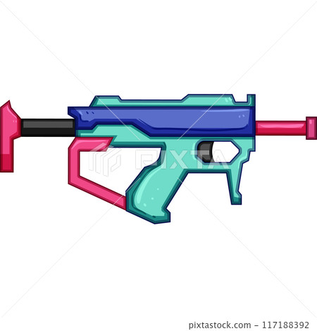 energy blaster gun cartoon vector illustration 117188392