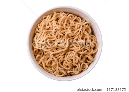 Asian dish rice noodles with salt and spices Asian dish rice noodles with salt and spices 117188575