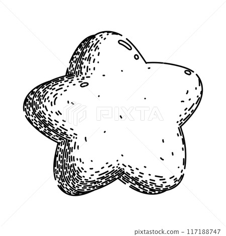 astronomy star sketch hand drawn vector 117188747