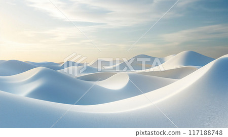 Abstract white desert, background 117188748