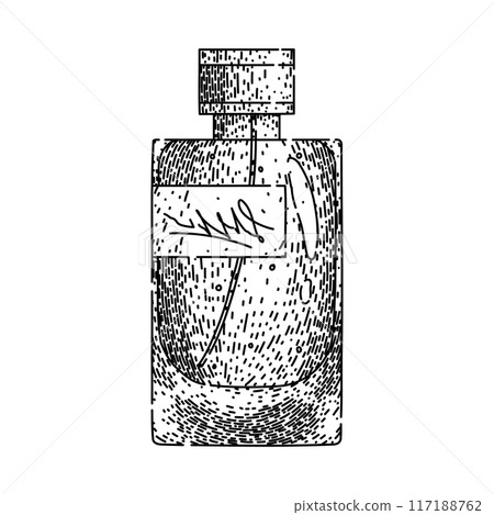 spray perfum bottle male sketch hand drawn vector 117188762