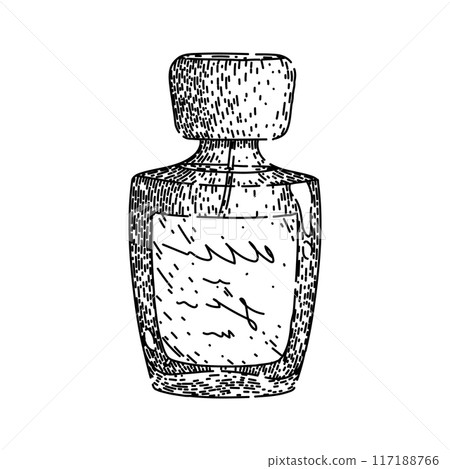 scent perfum bottle male sketch hand drawn vector 117188766