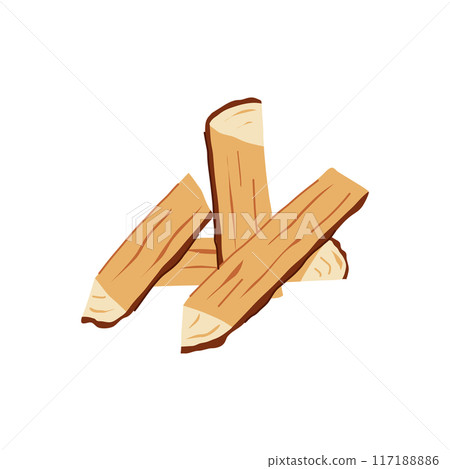 stump wood log cartoon vector illustration stump wood log cartoon vector illustration 117188886