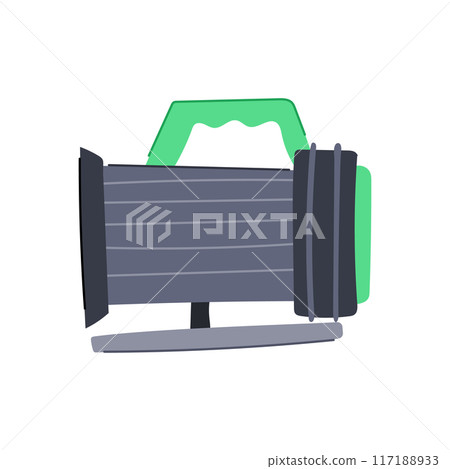 compressor vacuum pump cartoon vector illustration 117188933