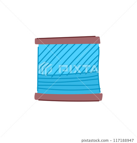 reel thread spool cartoon vector illustration 117188947