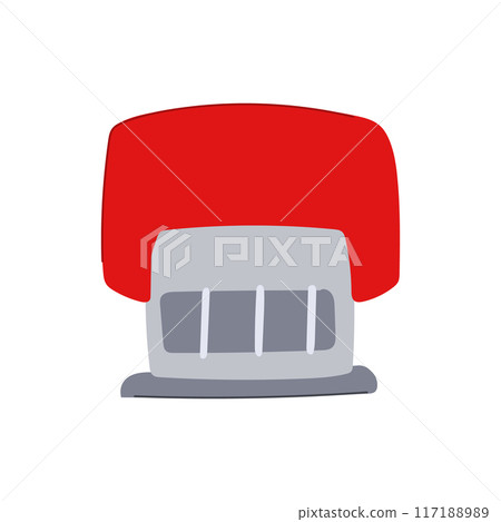 circle stamp cartoon vector illustration circle stamp cartoon vector illustration 117188989