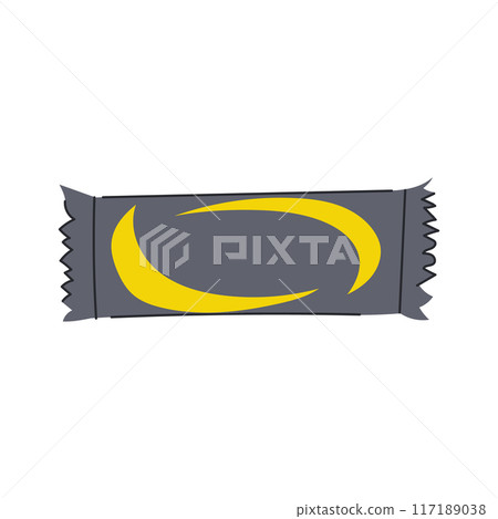 foil snack pack cartoon vector illustration 117189038