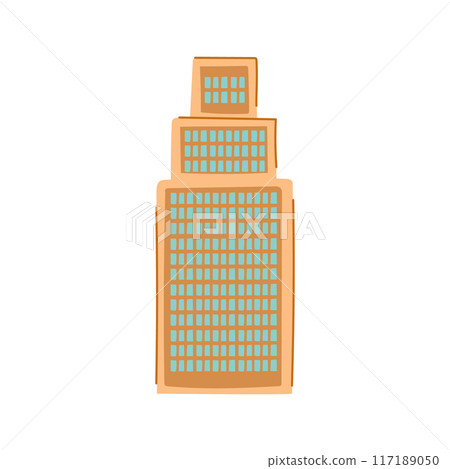 construction skyscraper cartoon vector illustration construction skyscraper cartoon vector illustration 117189050