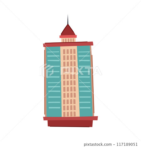 blue skyscraper cartoon vector illustration blue skyscraper cartoon vector illustration 117189051