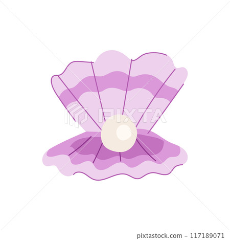 jewelry shell pearl cartoon vector illustration jewelry shell pearl cartoon vector illustration 117189071