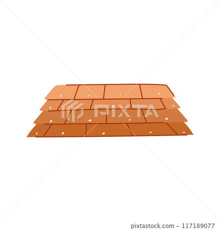 ceramic roof tile cartoon vector illustration 117189077