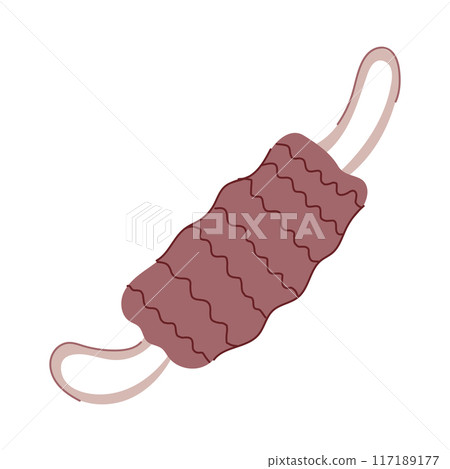 hygiene loofah shower cartoon vector illustration hygiene loofah shower cartoon vector illustration 117189177
