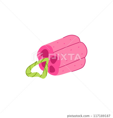 sponge loofah shower cartoon vector illustration 117189187