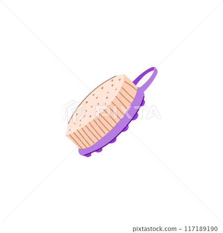 fiber loofah shower cartoon vector illustration fiber loofah shower cartoon vector illustration 117189190