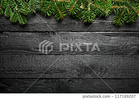 Christmas background with fir tree Christmas background with fir tree 117189207