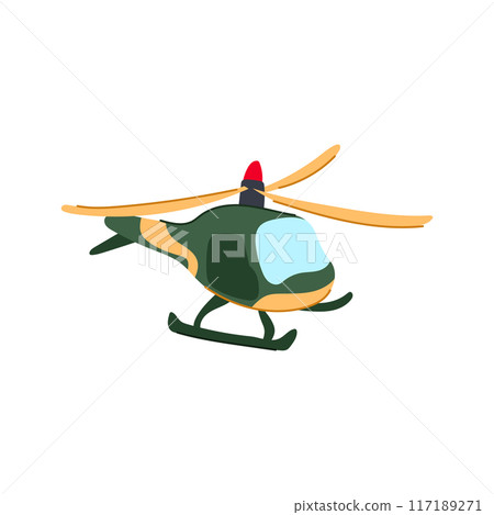 remote helicopter toy cartoon vector illustration 117189271