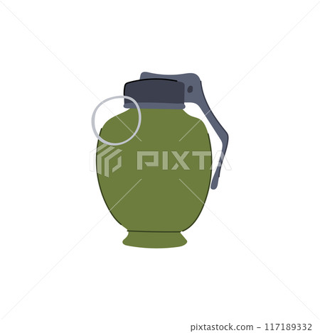 weapon grenade cartoon vector illustration 117189332