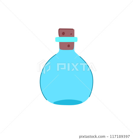clear glass bottle cartoon vector illustration clear glass bottle cartoon vector illustration 117189397