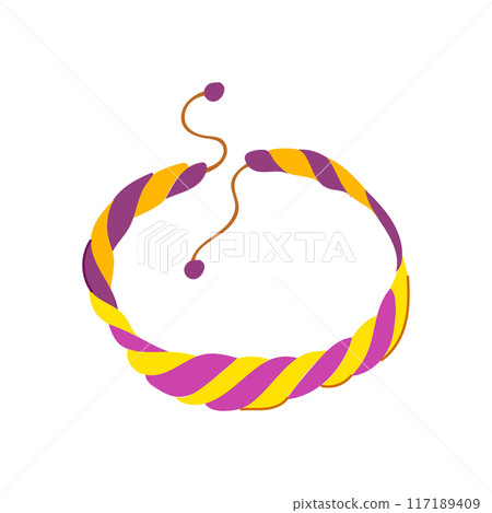 beads friendship bracelet cartoon vector illustration beads friendship bracelet cartoon vector illustration 117189409